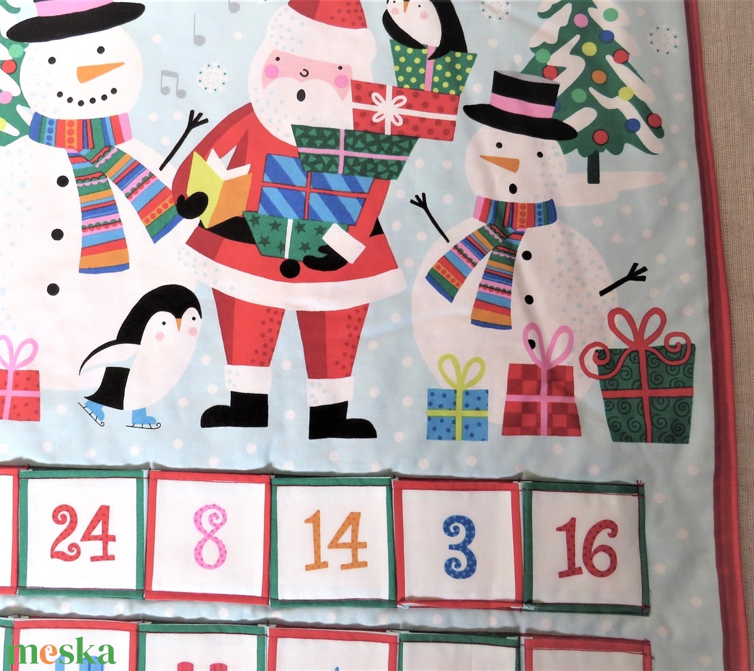 Adventi naptár Mikulással és hóemberekkel - karácsony - adventi díszek - adventi naptár - Meska.hu Adventi naptár Mikulással és hóemberekkel - karácsony - adventi díszek - adventi naptár - Meska.hu