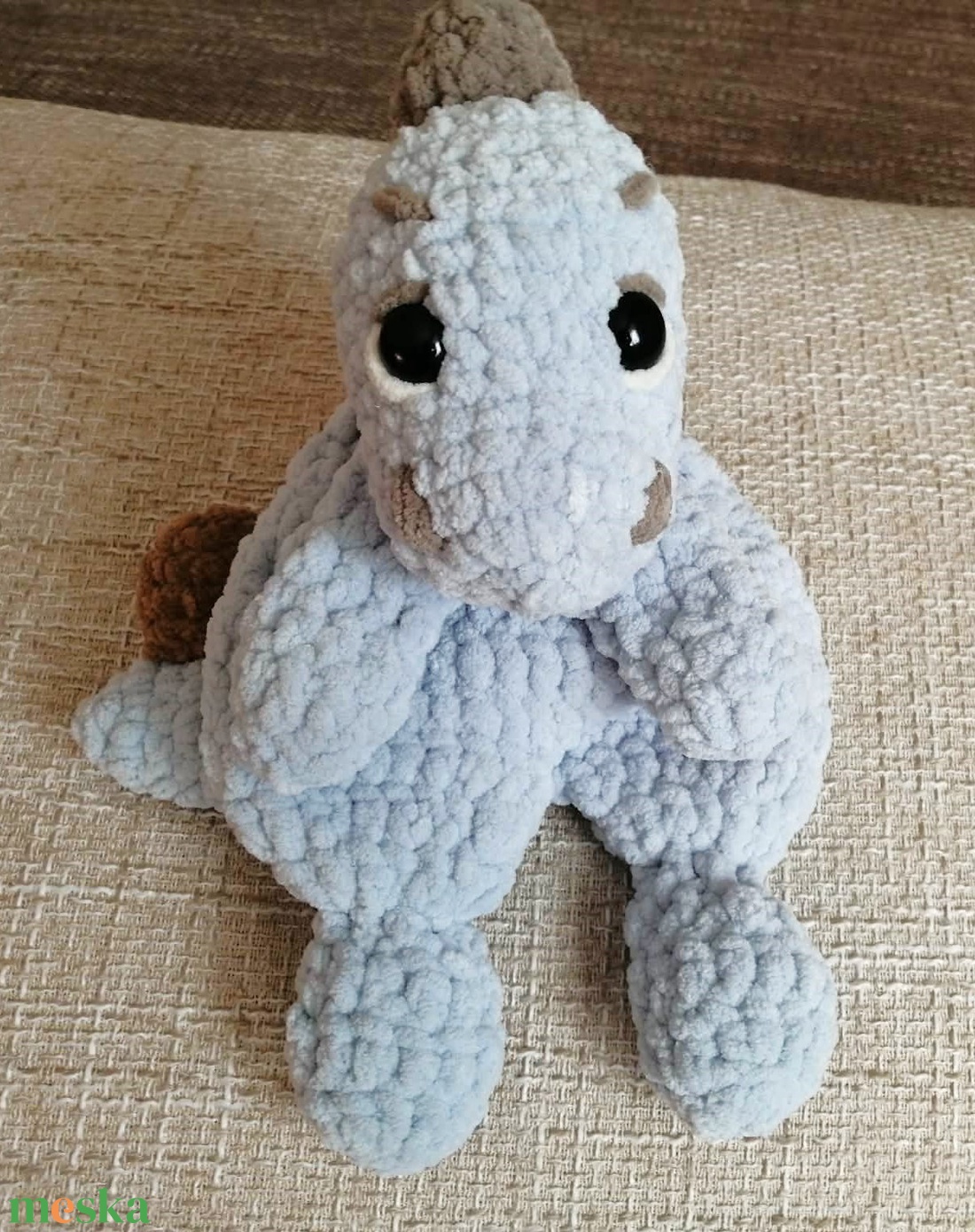 Horgolt bébi sárkány - baba ölelő játék - játék & sport - plüssállat & játékfigura - plüss sárkány - Meska.hu