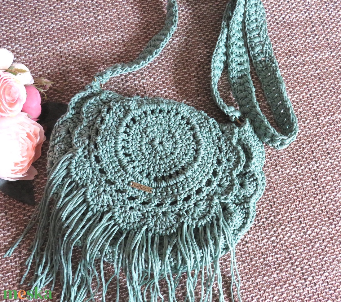 Rojtos boho táska - táska & tok - kézitáska & válltáska - válltáska - Meska.hu