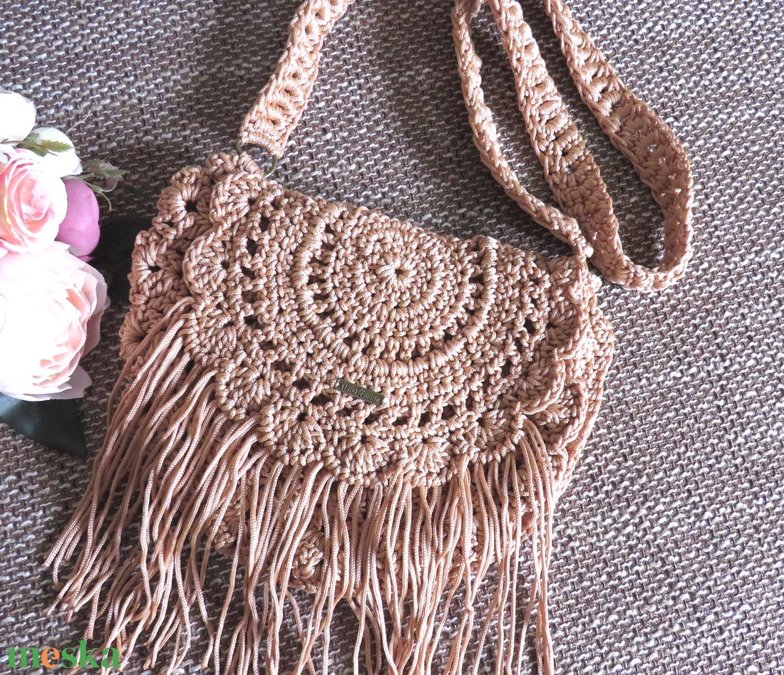 Rojtos boho táska - táska & tok - kézitáska & válltáska - válltáska - Meska.hu