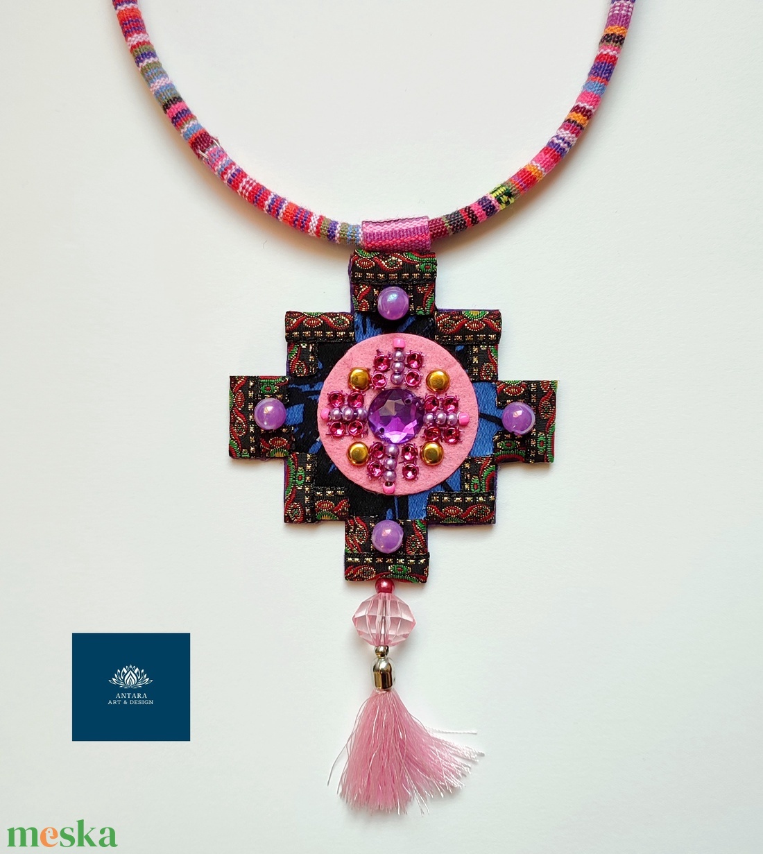 Rosa - chakana - esküvő - ékszer - nyaklánc - Meska.hu