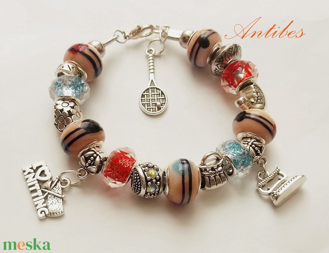 Retro - karkötő pandora stílusban - ékszer - karkötő - charm karkötő - Meska.hu Retro - karkötő pandora stílusban - ékszer - karkötő - charm karkötő - Meska.hu
