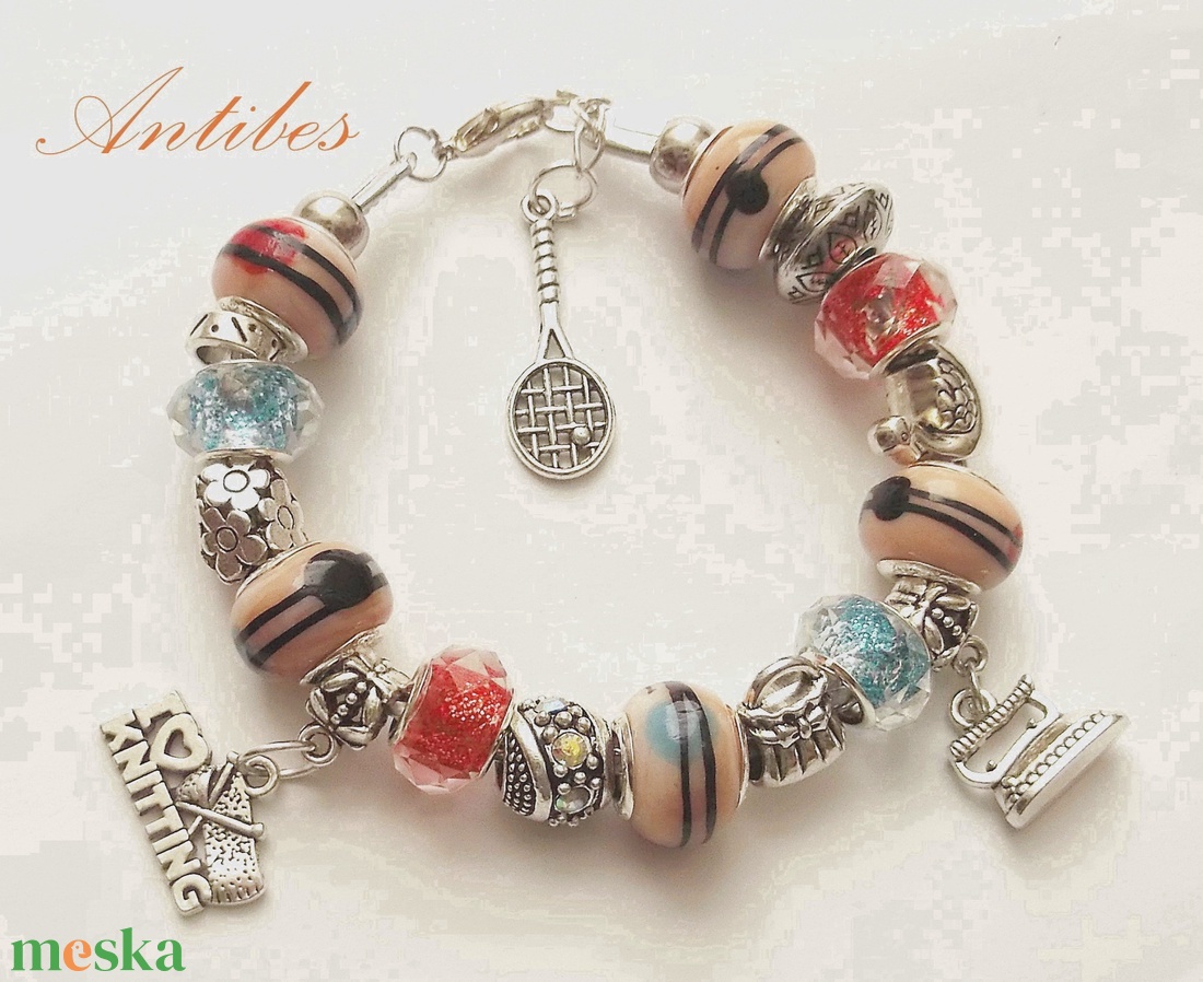 Retro - karkötő pandora stílusban - ékszer - karkötő - charm karkötő - Meska.hu Retro - karkötő pandora stílusban - ékszer - karkötő - charm karkötő - Meska.hu