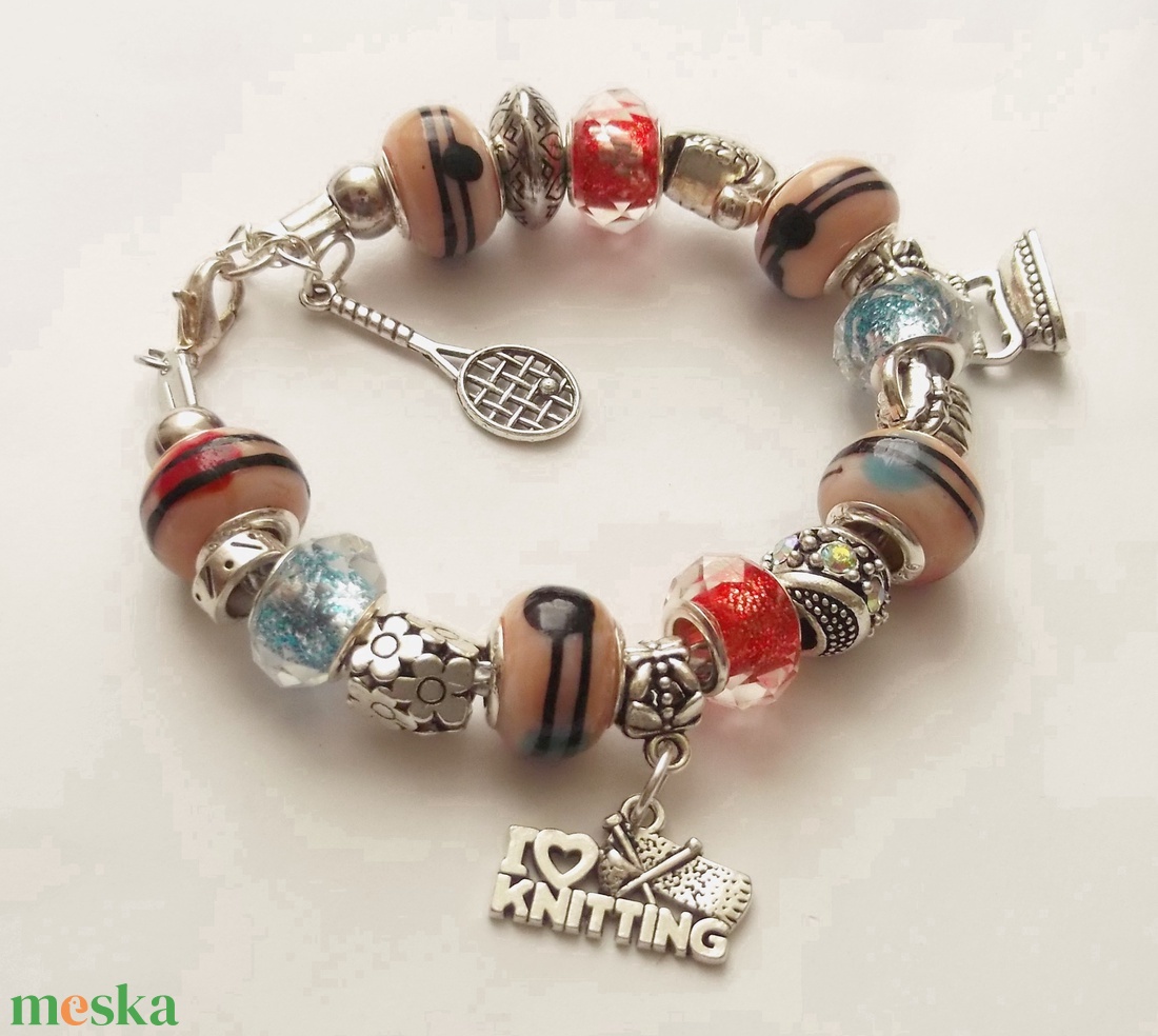 Retro - karkötő pandora stílusban - ékszer - karkötő - charm karkötő - Meska.hu Retro - karkötő pandora stílusban - ékszer - karkötő - charm karkötő - Meska.hu