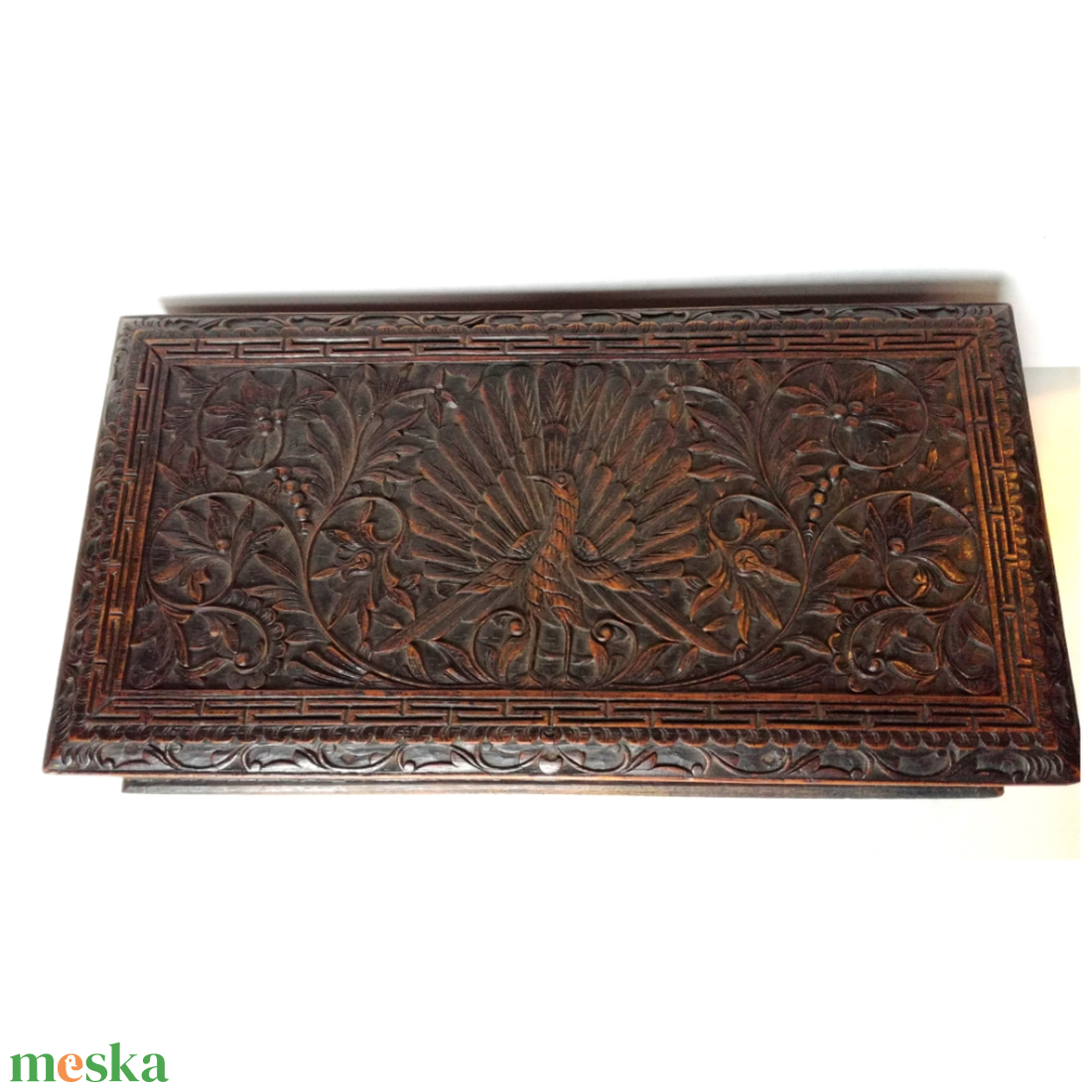 Antik, Jáva szigetérő származó faragott doboz - otthon & életmód - dekoráció - asztal és polc dekoráció - díszdoboz - Meska.hu