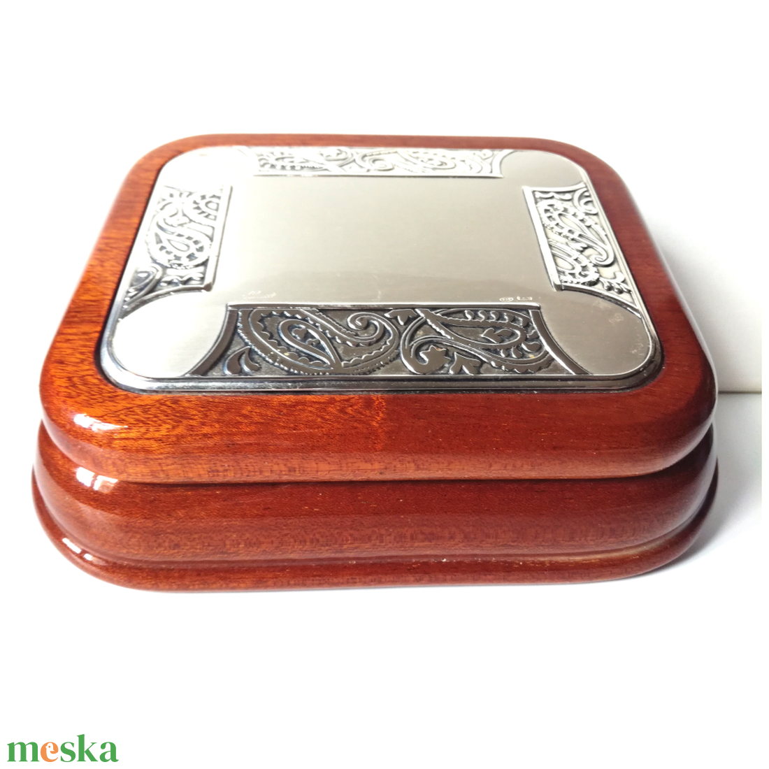 925-ös ezüst domborművel diszített ékszertartó doboz - otthon & életmód - dekoráció - asztal és polc dekoráció - díszdoboz - Meska.hu