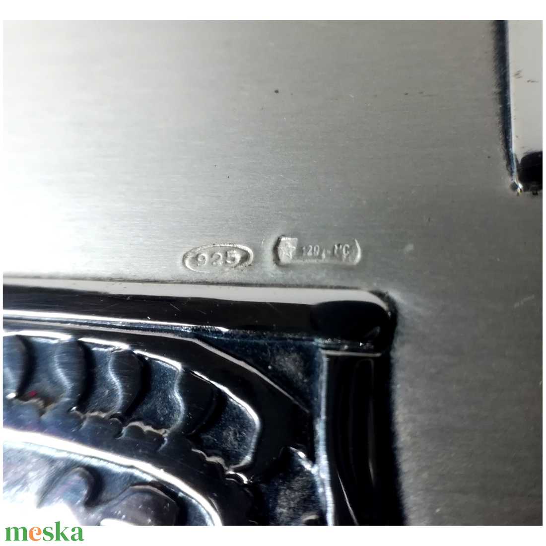 925-ös ezüst domborművel diszített ékszertartó doboz - otthon & életmód - dekoráció - asztal és polc dekoráció - díszdoboz - Meska.hu