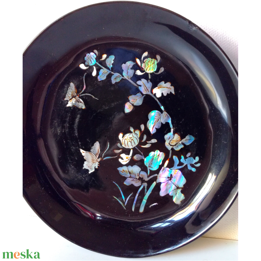 Vintage koreai kagyló berakásos 4 részes tálka készlet - otthon & életmód - dekoráció - kép & falikép - több részes kép - Meska.hu