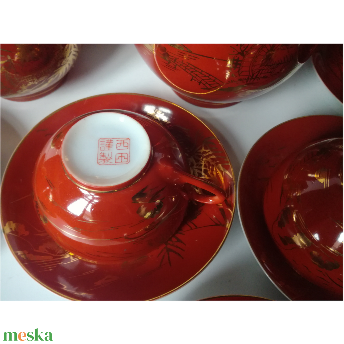 Vintage aranyozással díszített Japán teáskészlet - otthon & életmód - konyhafelszerelés, tálalás - tálalás - teás- és kávés pohár, készlet - Meska.hu Vintage aranyozással díszített Japán teáskészlet - otthon & életmód - konyhafelszerelés, tálalás - tálalás - teás- és kávés pohár, készlet - Meska.hu
