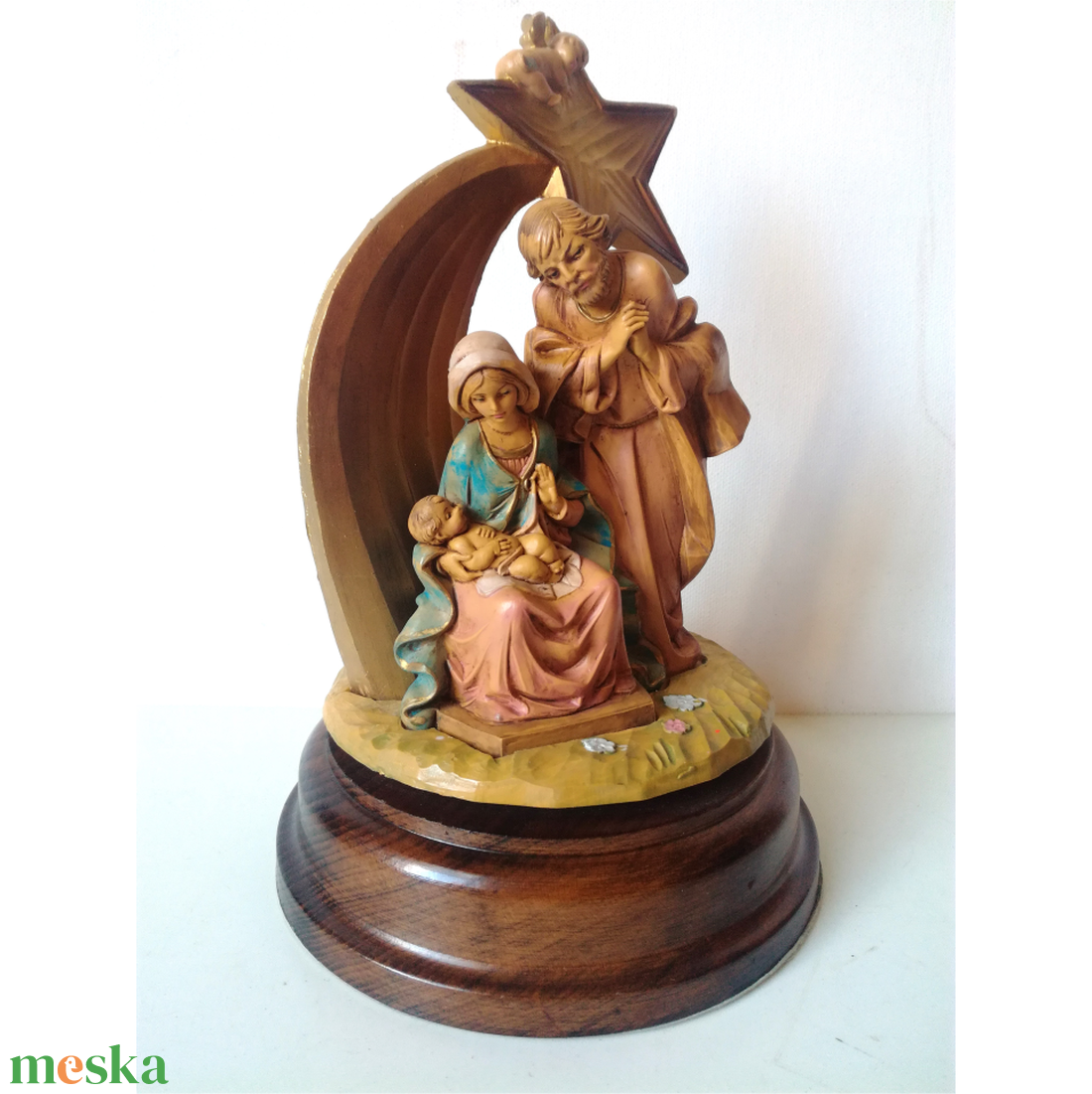 Zenélő forgó Betlehem - karácsony - karácsonyi lakásdekoráció - karácsonyi lakásdíszek - Meska.hu