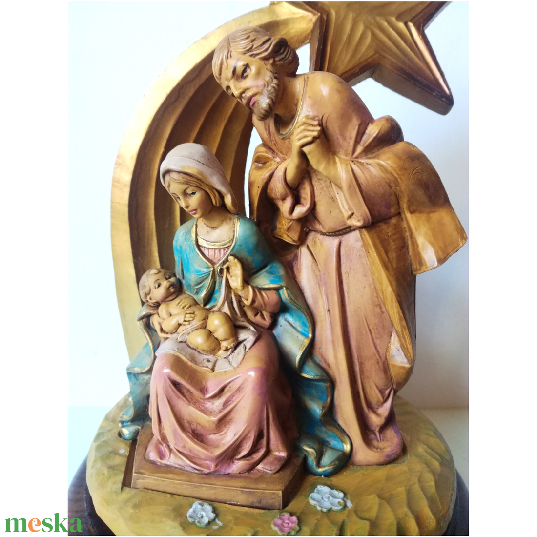 Zenélő forgó Betlehem - karácsony - karácsonyi lakásdekoráció - karácsonyi lakásdíszek - Meska.hu