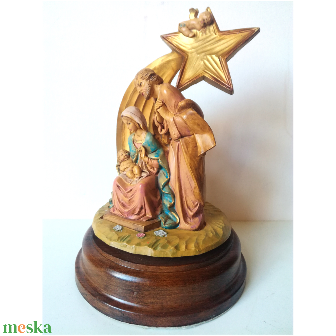 Zenélő forgó Betlehem - karácsony - karácsonyi lakásdekoráció - karácsonyi lakásdíszek - Meska.hu