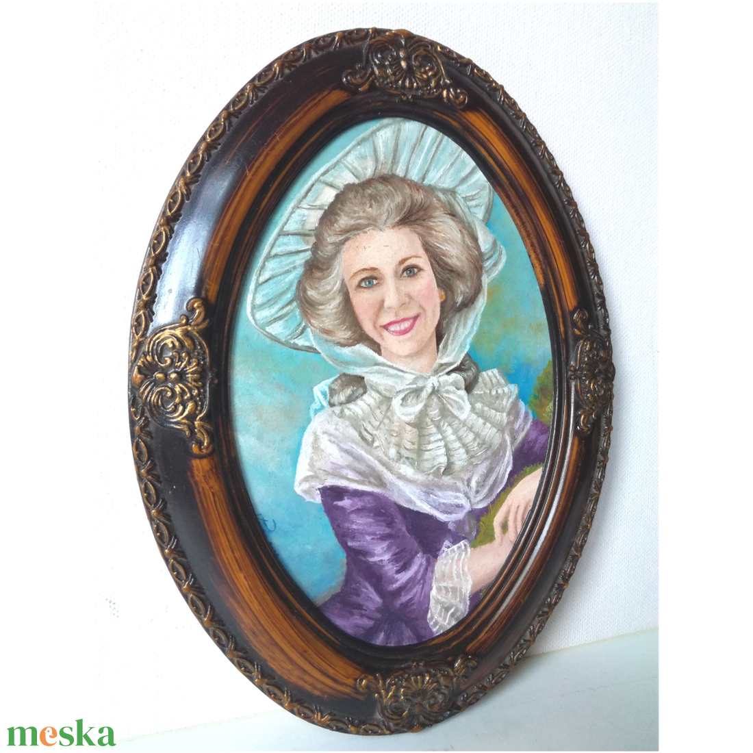 Olajfestmény miniatúra úrihölgy portréja - művészet - festmény - olajfestmény - Meska.hu Olajfestmény miniatúra úrihölgy portréja - művészet - festmény - olajfestmény - Meska.hu