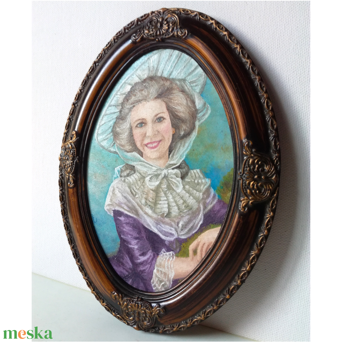 Olajfestmény miniatúra úrihölgy portréja - művészet - festmény - olajfestmény - Meska.hu Olajfestmény miniatúra úrihölgy portréja - művészet - festmény - olajfestmény - Meska.hu