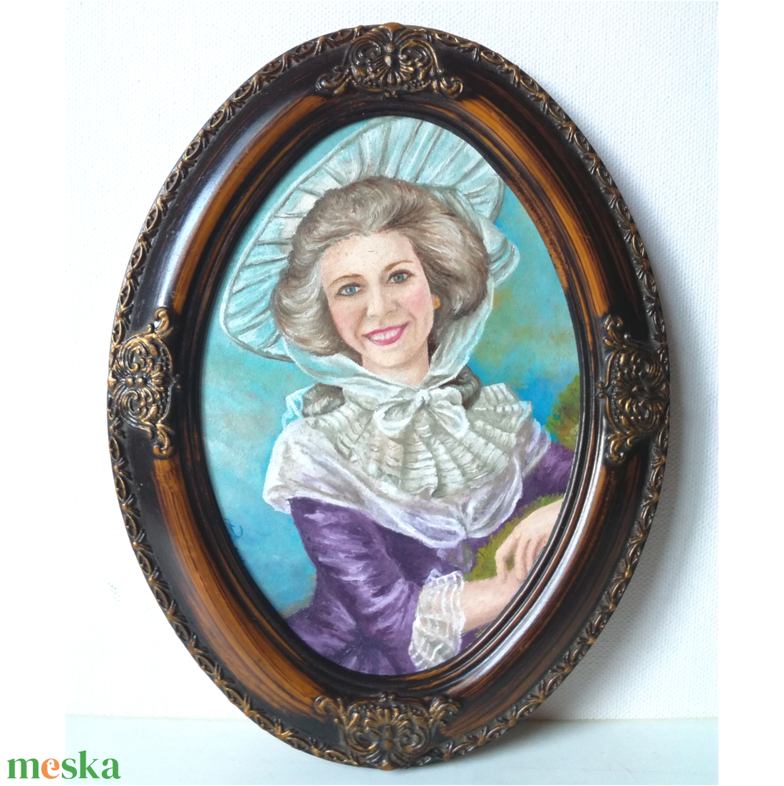 Olajfestmény miniatúra úrihölgy portréja - művészet - festmény - olajfestmény - Meska.hu Olajfestmény miniatúra úrihölgy portréja - művészet - festmény - olajfestmény - Meska.hu