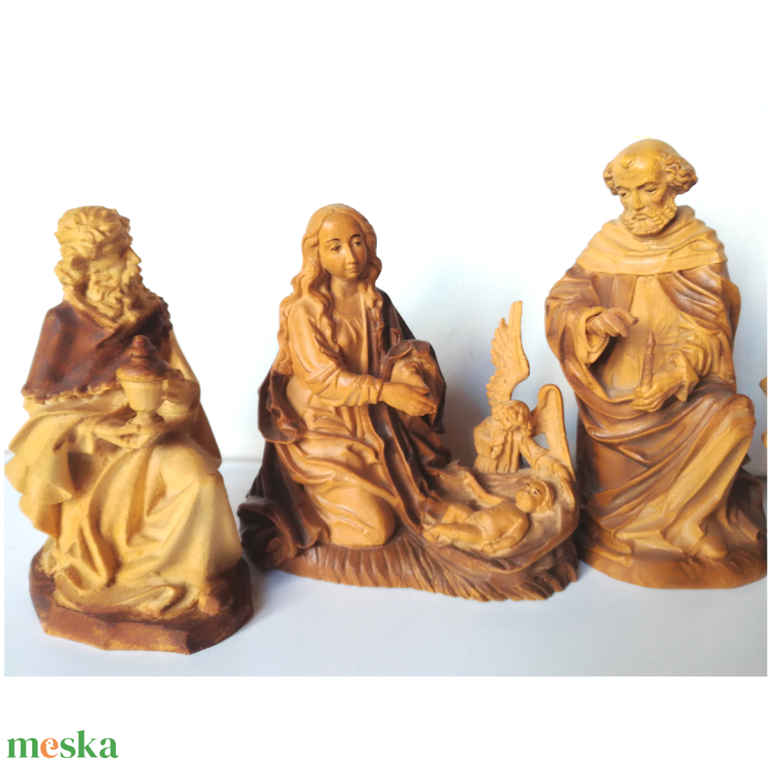 Vintage, eredeti, fából faragott Betlehemi figurák, ANRI - karácsony - karácsonyi lakásdekoráció - ünnepi asztaldekoráció - Meska.hu Vintage, eredeti, fából faragott Betlehemi figurák, ANRI - karácsony - karácsonyi lakásdekoráció - ünnepi asztaldekoráció - Meska.hu