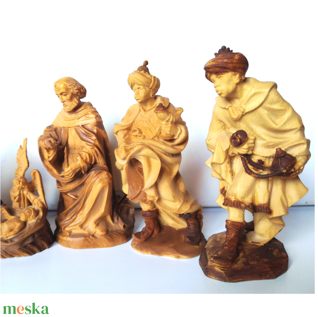 Vintage, eredeti, fából faragott Betlehemi figurák, ANRI - karácsony - karácsonyi lakásdekoráció - ünnepi asztaldekoráció - Meska.hu Vintage, eredeti, fából faragott Betlehemi figurák, ANRI - karácsony - karácsonyi lakásdekoráció - ünnepi asztaldekoráció - Meska.hu