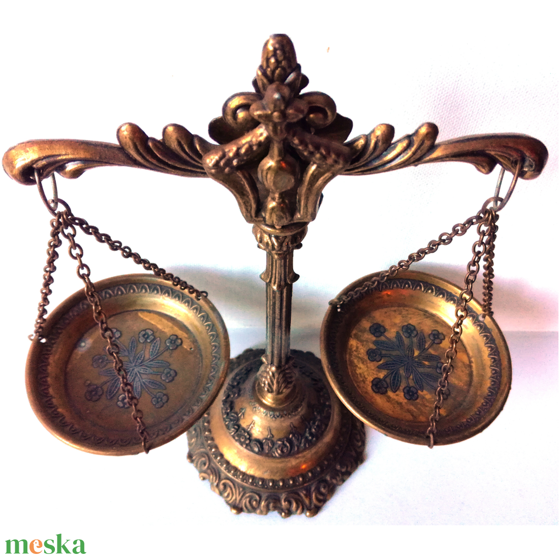 Csodaszép kis barokk stílusú patikamérleg  - otthon & életmód - dekoráció - dísztárgy - Meska.hu