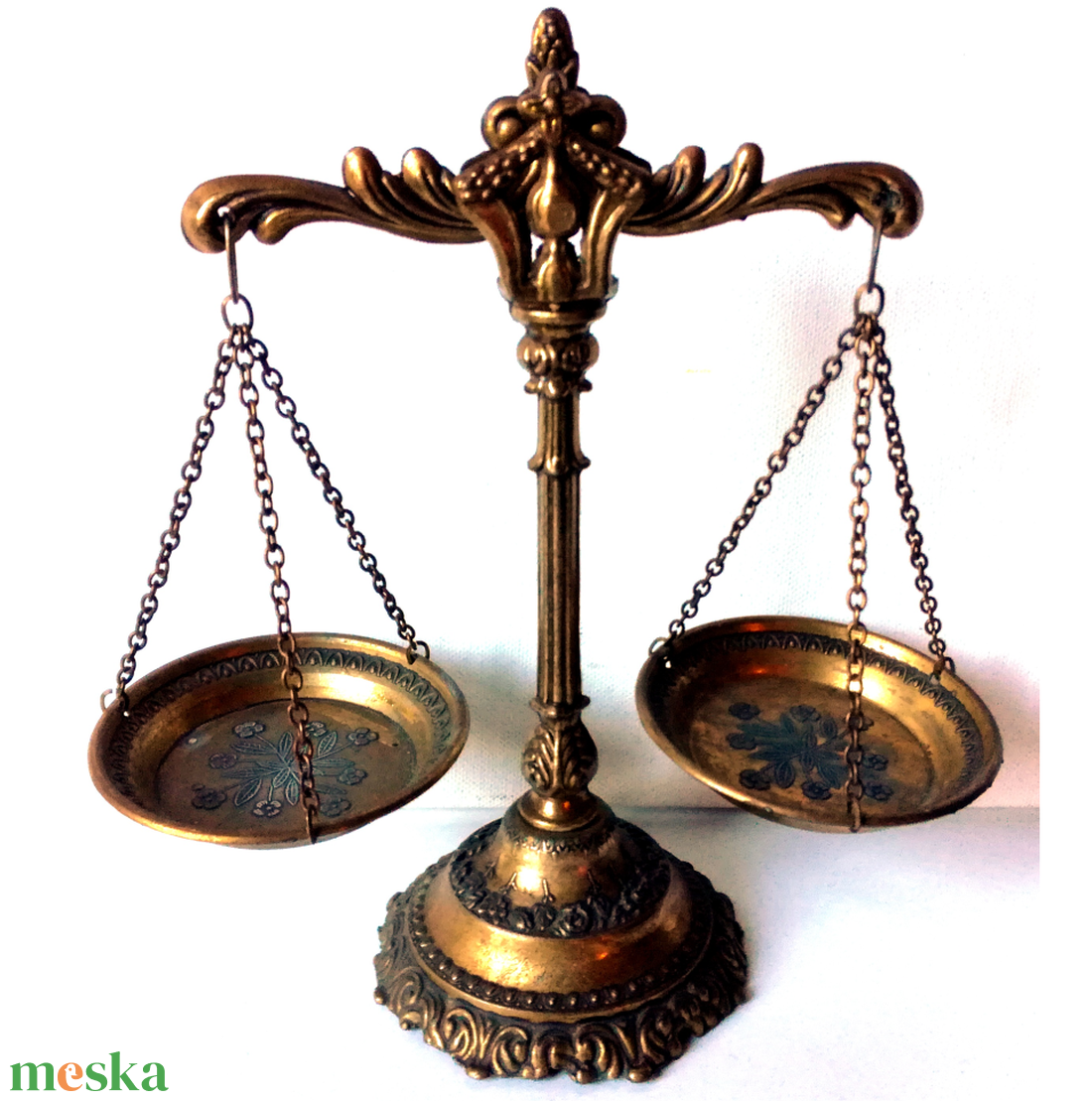 Csodaszép kis barokk stílusú patikamérleg  - otthon & életmód - dekoráció - dísztárgy - Meska.hu