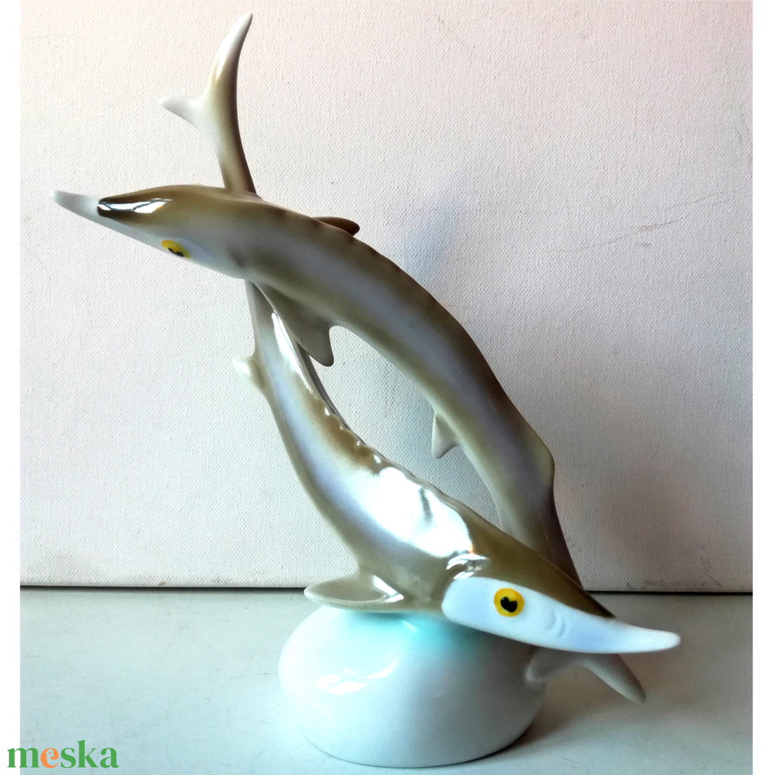 Vintage Kecsegék, Hollóházi porcelán - művészet - szobor - kerámia - Meska.hu Vintage Kecsegék, Hollóházi porcelán - művészet - szobor - kerámia - Meska.hu