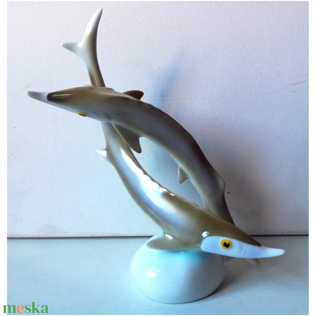 Vintage Kecsegék, Hollóházi porcelán - művészet - szobor - kerámia - Meska.hu Vintage Kecsegék, Hollóházi porcelán - művészet - szobor - kerámia - Meska.hu