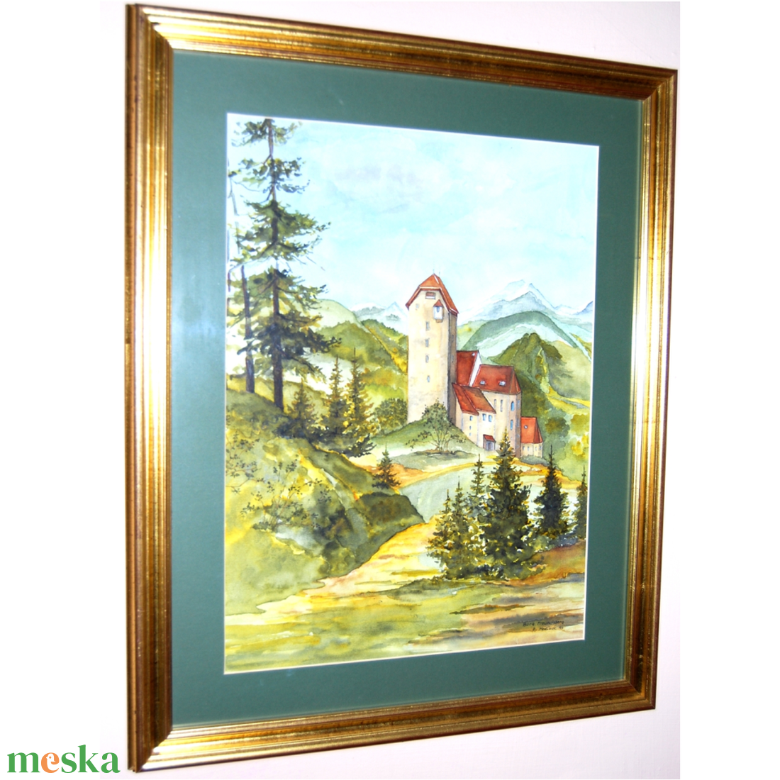 A Freundsbergi kastély, vintage akvarell - művészet - festmény - akvarell - Meska.hu A Freundsbergi kastély, vintage akvarell - művészet - festmény - akvarell - Meska.hu