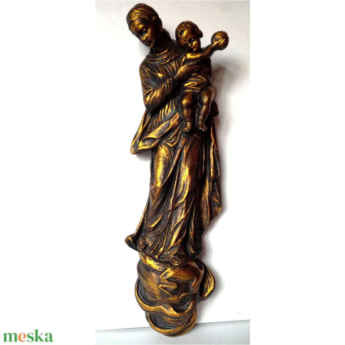 Mária a gyermek Jézussal, dombormű, relief - művészet - szobor - kerámia - Meska.hu