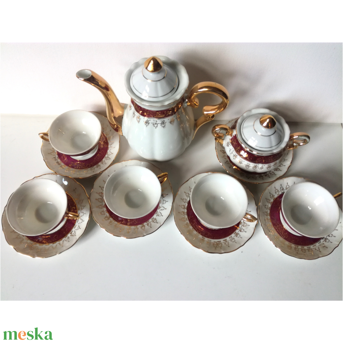 Vintage aranyozott Japán teáskészlet - otthon & életmód - konyhafelszerelés, tálalás - tálalás - teás- és kávés pohár, készlet - Meska.hu Vintage aranyozott Japán teáskészlet - otthon & életmód - konyhafelszerelés, tálalás - tálalás - teás- és kávés pohár, készlet - Meska.hu