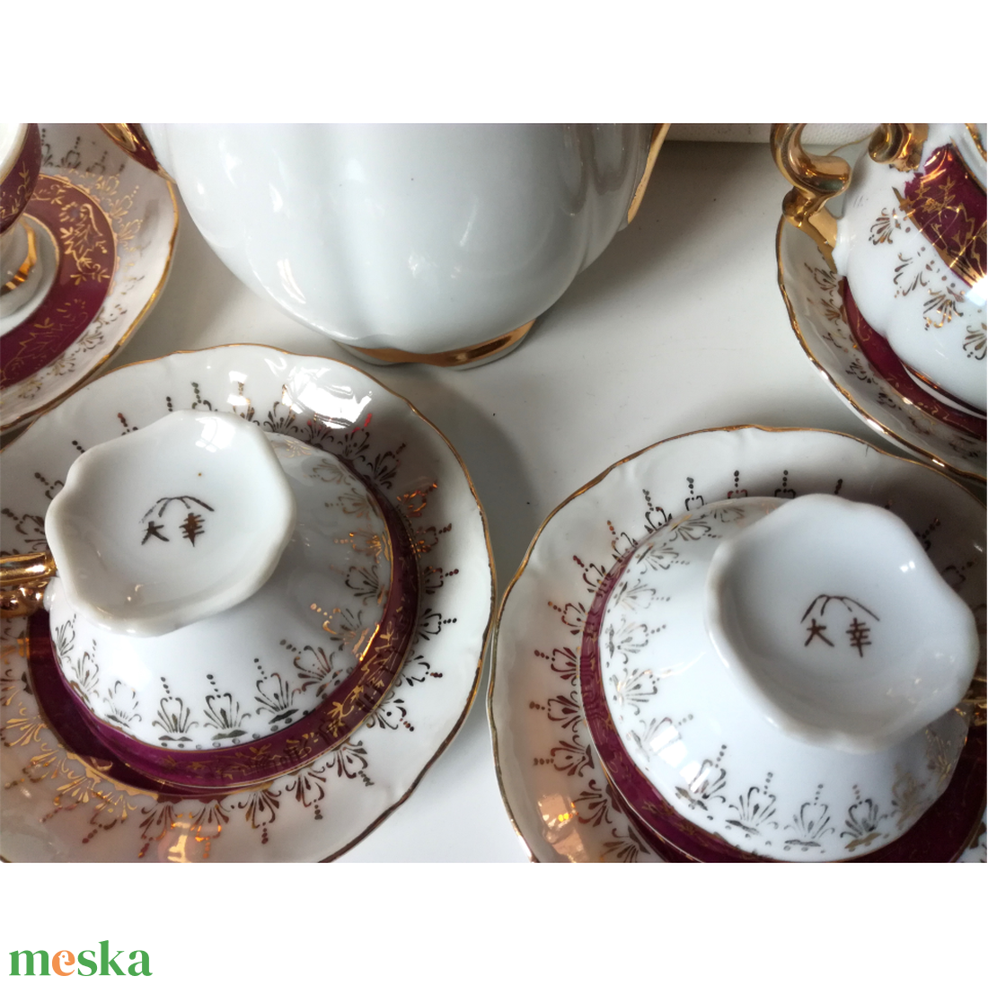 Vintage aranyozott Japán teáskészlet - otthon & életmód - konyhafelszerelés, tálalás - tálalás - teás- és kávés pohár, készlet - Meska.hu Vintage aranyozott Japán teáskészlet - otthon & életmód - konyhafelszerelés, tálalás - tálalás - teás- és kávés pohár, készlet - Meska.hu