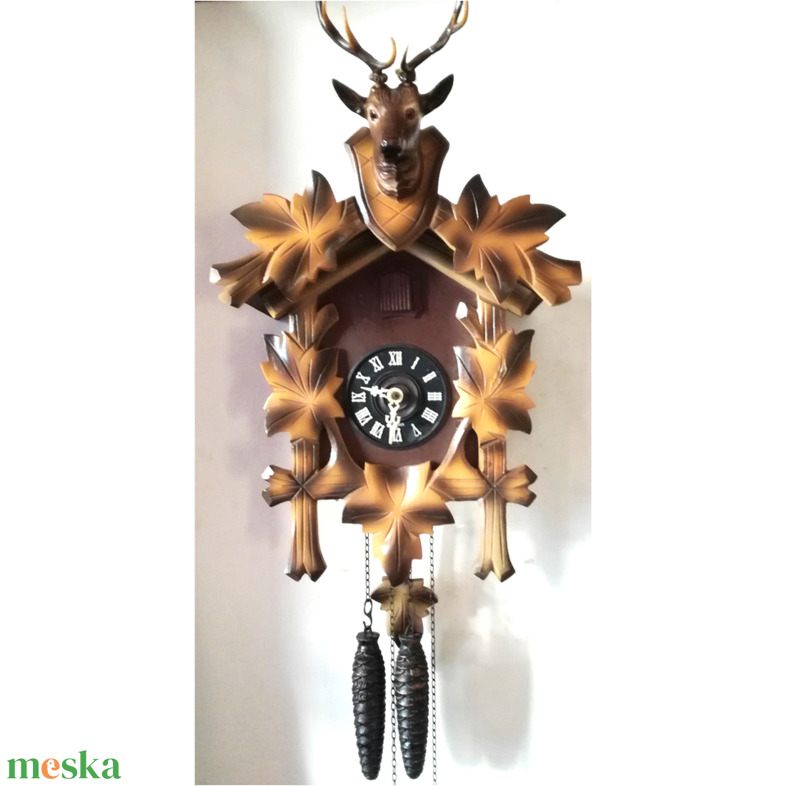Gyönyörű faragott Schwarzwaldi kakukkos óra - otthon & életmód - dekoráció - fali és függő dekoráció - falióra & óra - Meska.hu