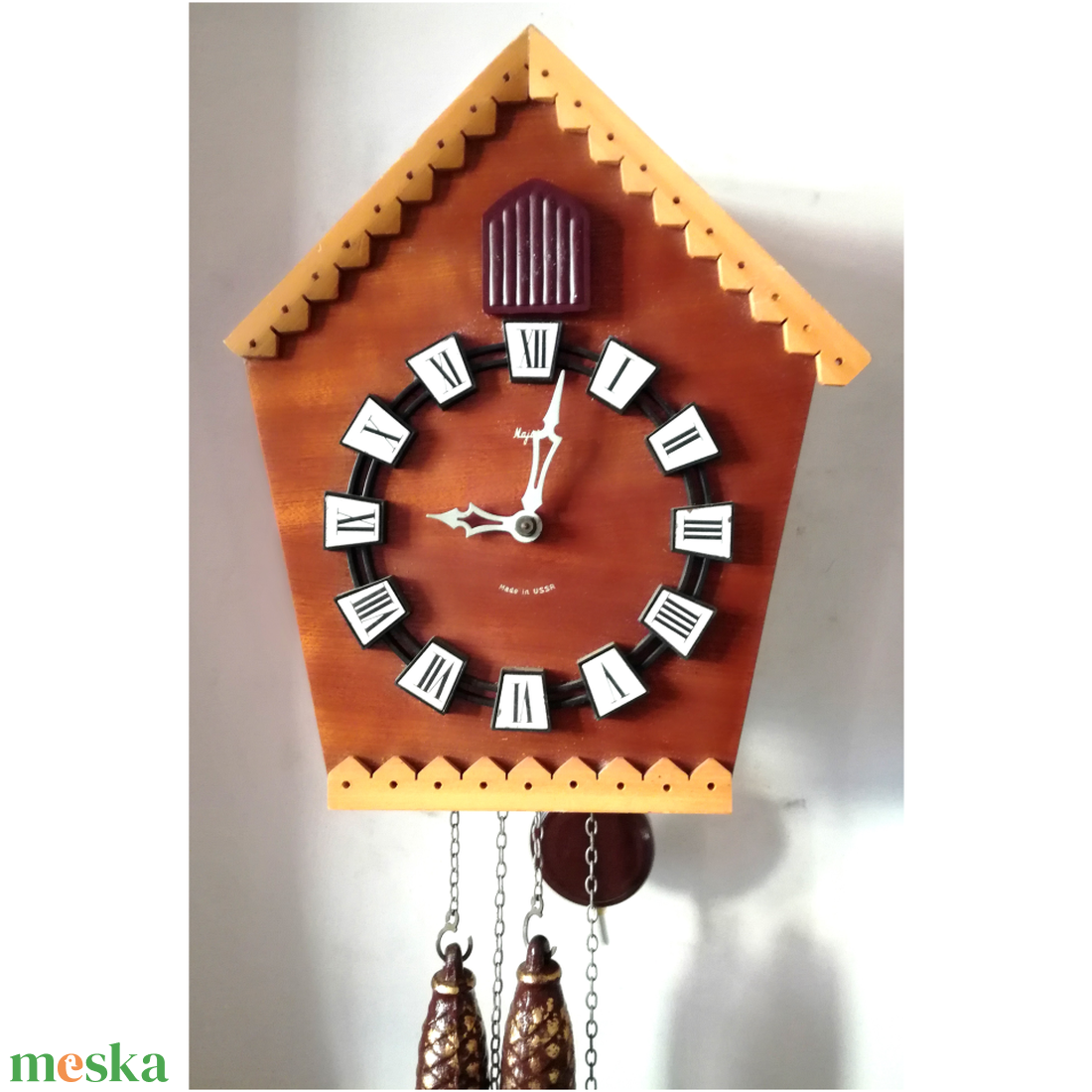 Szép kis vintage fa kakukkos óra - otthon & életmód - dekoráció - fali és függő dekoráció - falióra & óra - Meska.hu