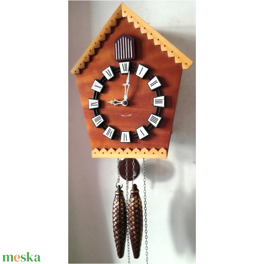 Szép kis vintage fa kakukkos óra - otthon & életmód - dekoráció - fali és függő dekoráció - falióra & óra - Meska.hu