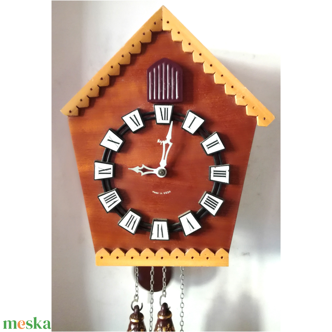Szép kis vintage fa kakukkos óra - otthon & életmód - dekoráció - fali és függő dekoráció - falióra & óra - Meska.hu