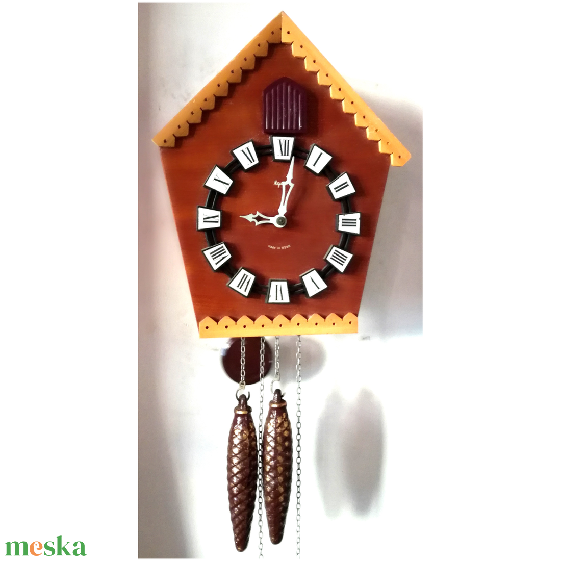 Szép kis vintage fa kakukkos óra - otthon & életmód - dekoráció - fali és függő dekoráció - falióra & óra - Meska.hu
