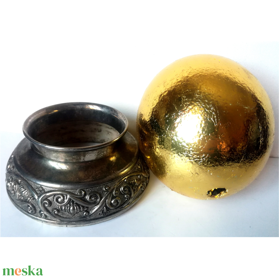 Vintage aranyozott strucctojás - otthon & életmód - dekoráció - dísztárgy - Meska.hu Vintage aranyozott strucctojás - otthon & életmód - dekoráció - dísztárgy - Meska.hu