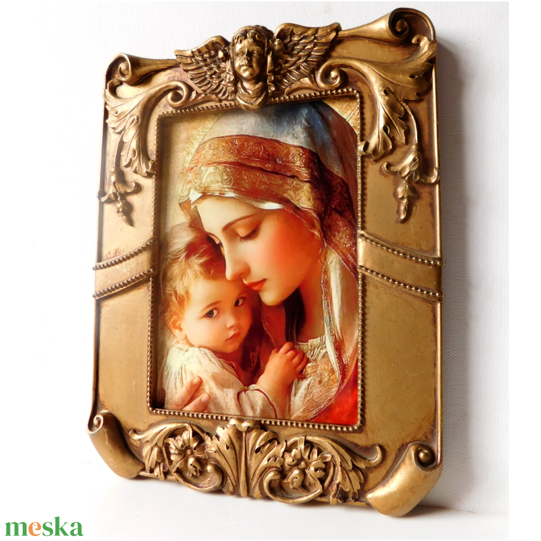 Mária és a kis Jézus, porcelán alapon arany keretben - művészet - festmény - festmény vegyes technika - Meska.hu Mária és a kis Jézus, porcelán alapon arany keretben - művészet - festmény - festmény vegyes technika - Meska.hu