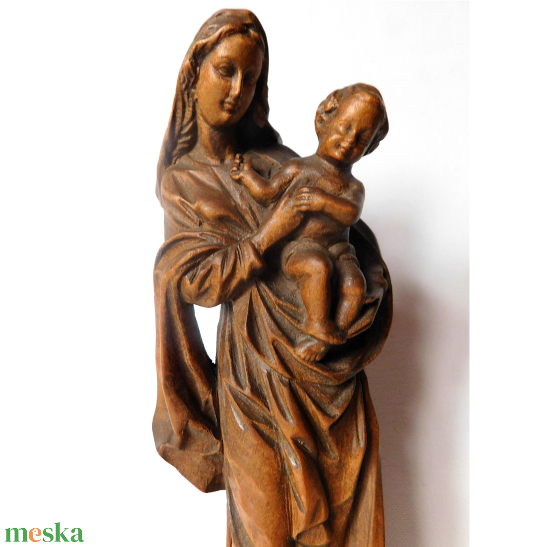 Holdsarlós Madonna, faragott fa szobor - művészet - szobor - fa - Meska.hu Holdsarlós Madonna, faragott fa szobor - művészet - szobor - fa - Meska.hu