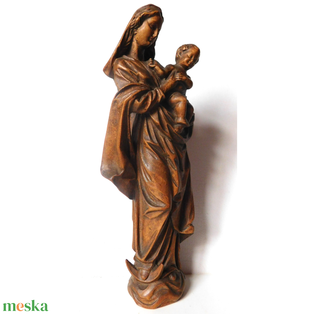 Holdsarlós Madonna, faragott fa szobor - művészet - szobor - fa - Meska.hu Holdsarlós Madonna, faragott fa szobor - művészet - szobor - fa - Meska.hu