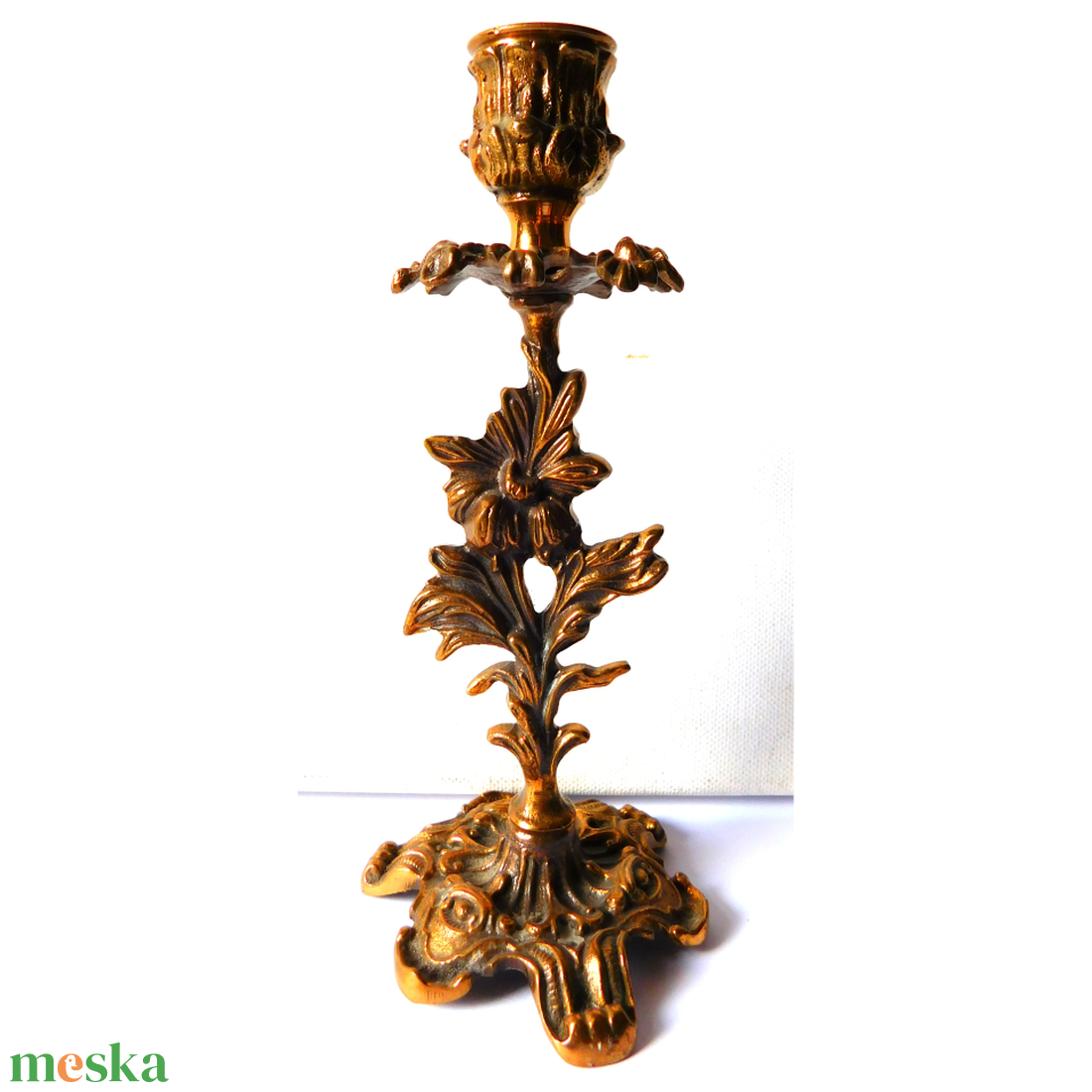 Csodaszép bronz gyertyatartó - otthon & életmód - gyertya, illat, aroma - gyertyatartó - Meska.hu