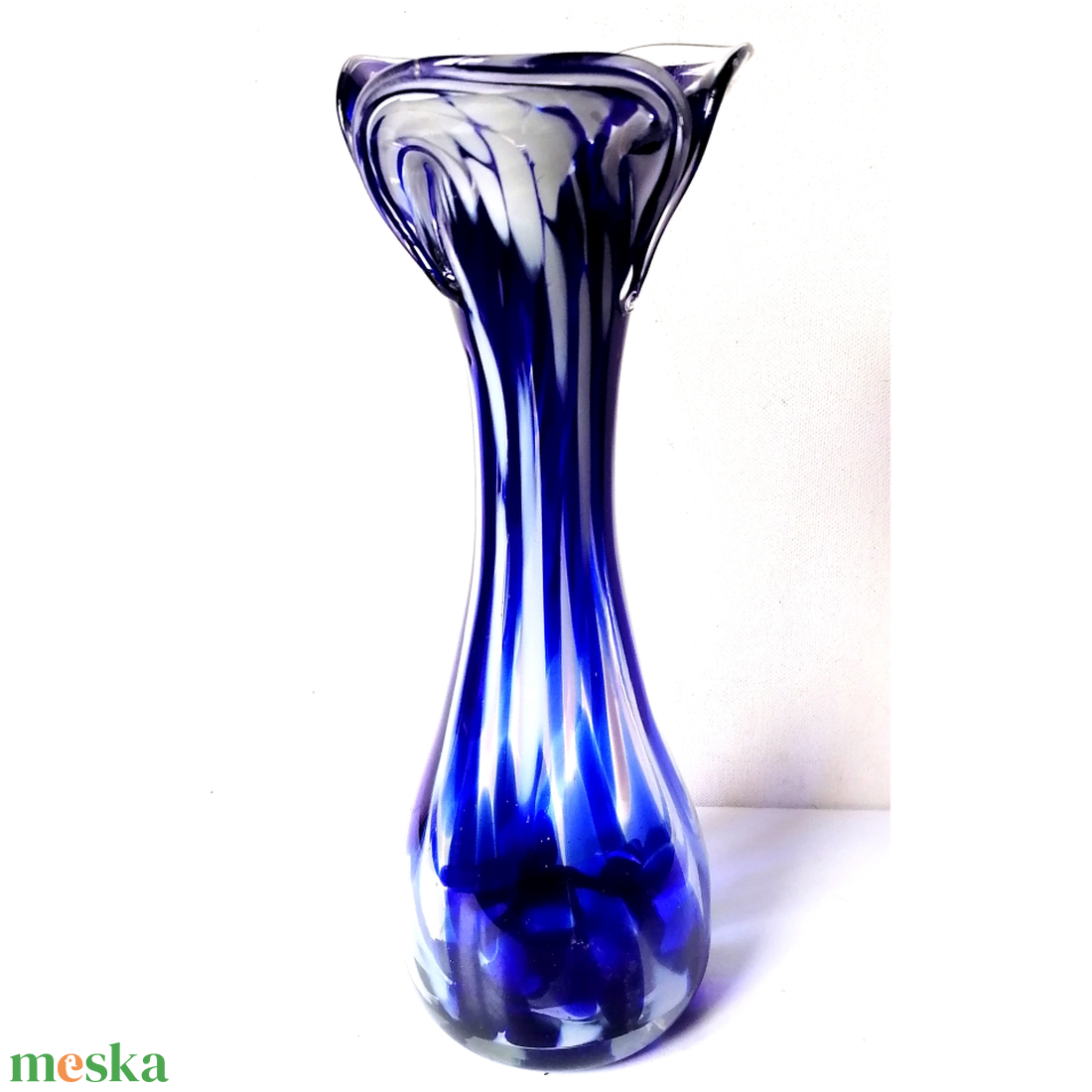 Vintage három színű Muránói üvegváza - otthon & életmód - dekoráció - asztal és polc dekoráció - díszüveg - Meska.hu