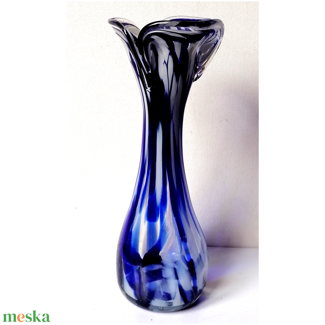 Vintage három színű Muránói üvegváza - otthon & életmód - dekoráció - asztal és polc dekoráció - díszüveg - Meska.hu