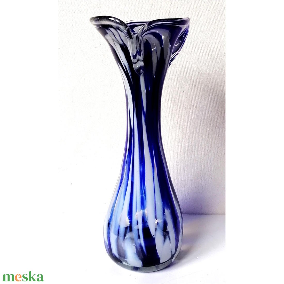 Vintage három színű Muránói üvegváza - otthon & életmód - dekoráció - asztal és polc dekoráció - díszüveg - Meska.hu