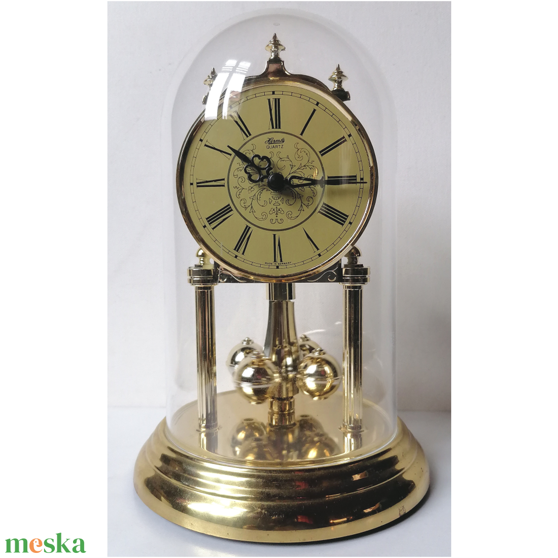 Vintage búrás, Hermle forgóingás óra - otthon & életmód - dekoráció - fali és függő dekoráció - falióra & óra - Meska.hu