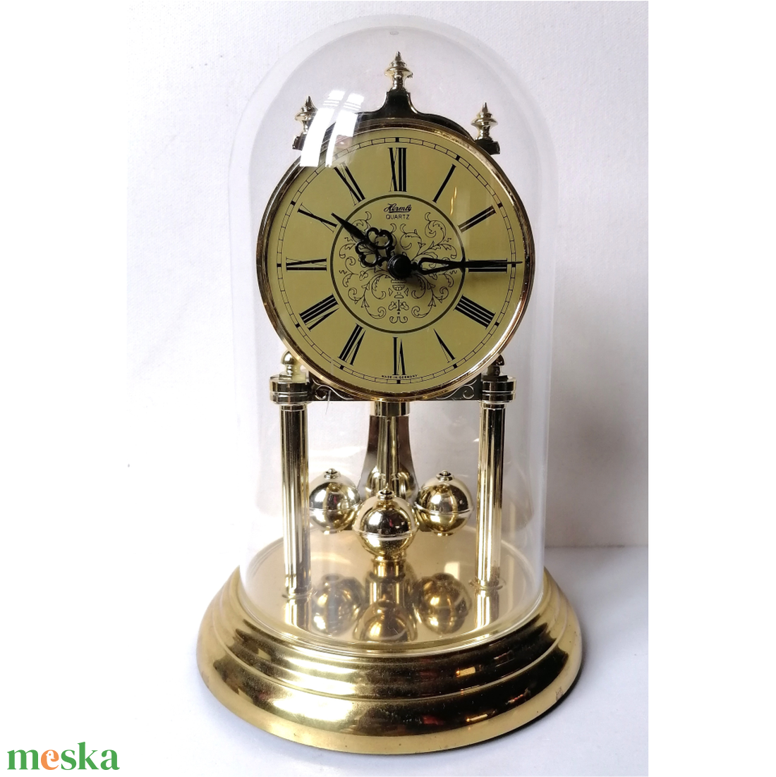 Vintage búrás, Hermle forgóingás óra - otthon & életmód - dekoráció - fali és függő dekoráció - falióra & óra - Meska.hu