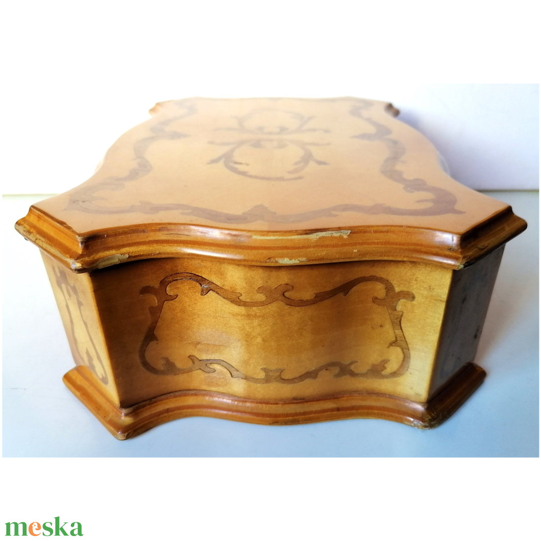 Neobarokk intarziás kincses doboz - otthon & életmód - dekoráció - asztal és polc dekoráció - díszdoboz - Meska.hu