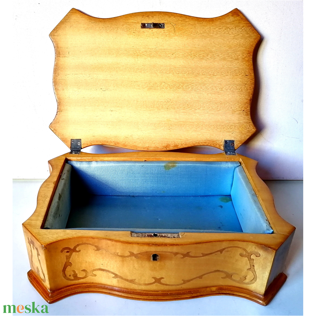 Neobarokk intarziás kincses doboz - otthon & életmód - dekoráció - asztal és polc dekoráció - díszdoboz - Meska.hu