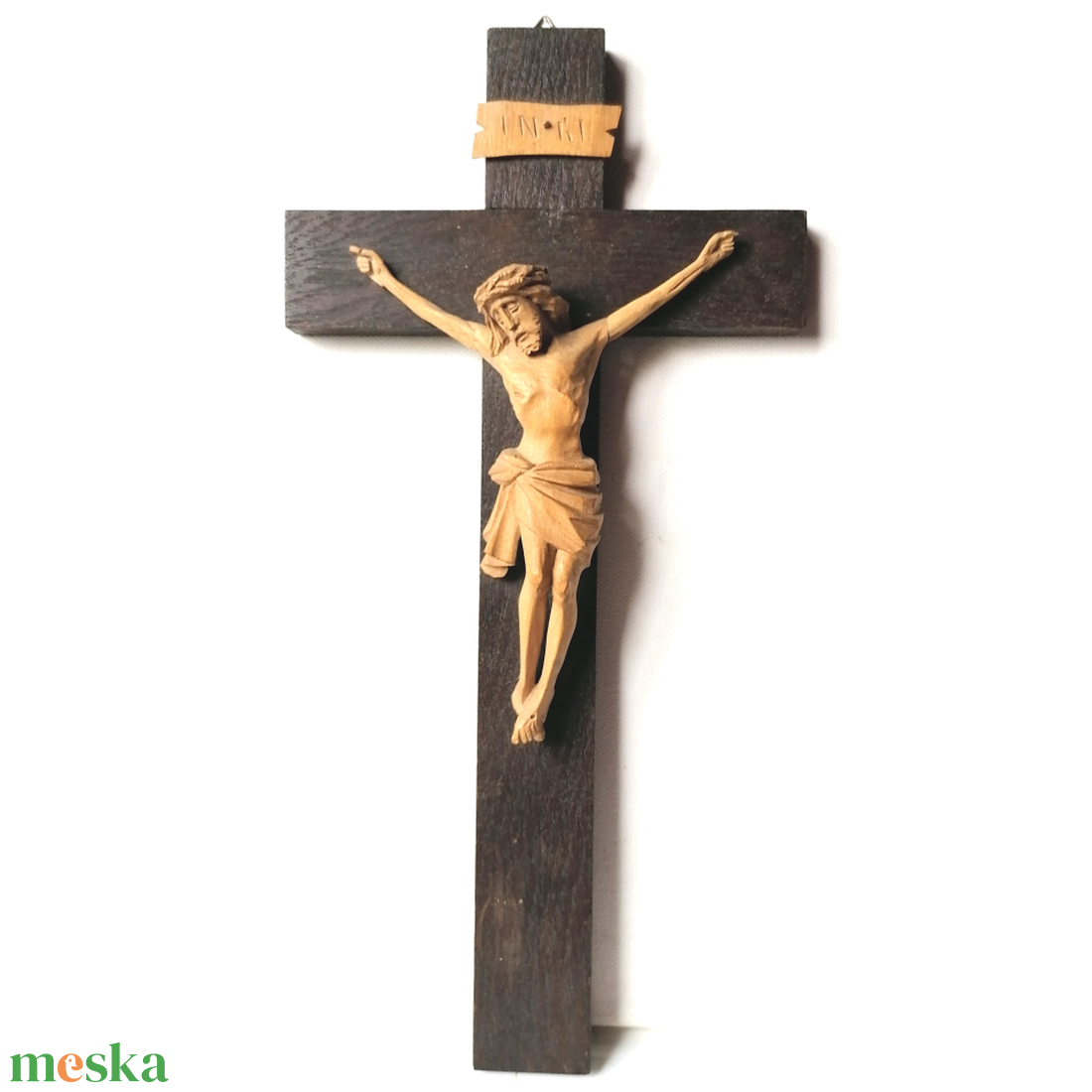 Gyönyörű kézzel faragott Jézus feszület - otthon & életmód - vallás - kereszt - Meska.hu