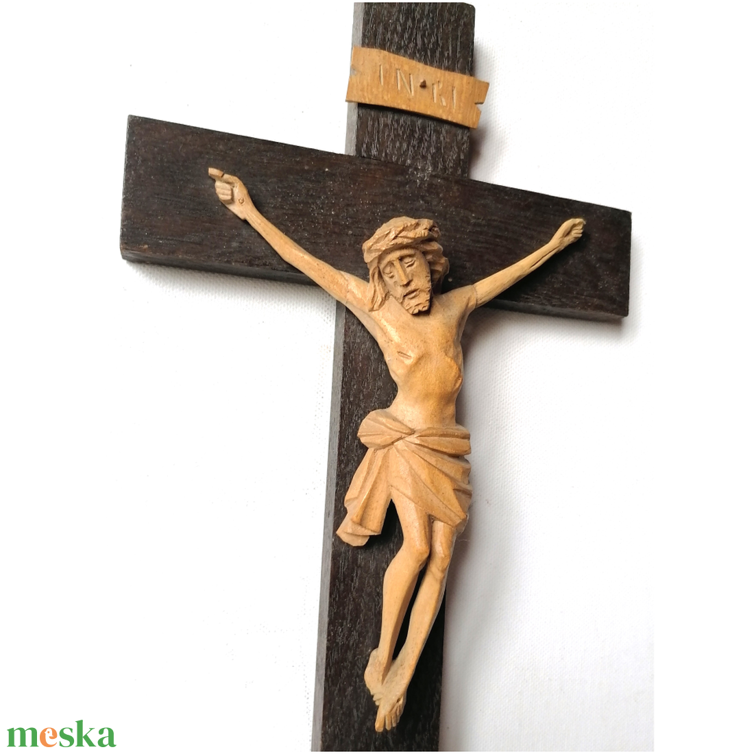 Gyönyörű kézzel faragott Jézus feszület - otthon & életmód - vallás - kereszt - Meska.hu