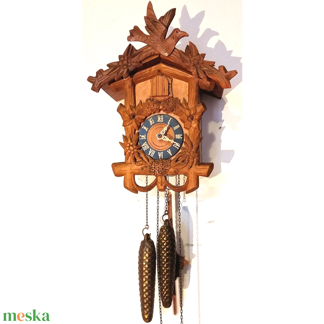 Különleges antik faragott Schwarzwaldi kakukkos óra - otthon & életmód - dekoráció - fali és függő dekoráció - falióra & óra - Meska.hu