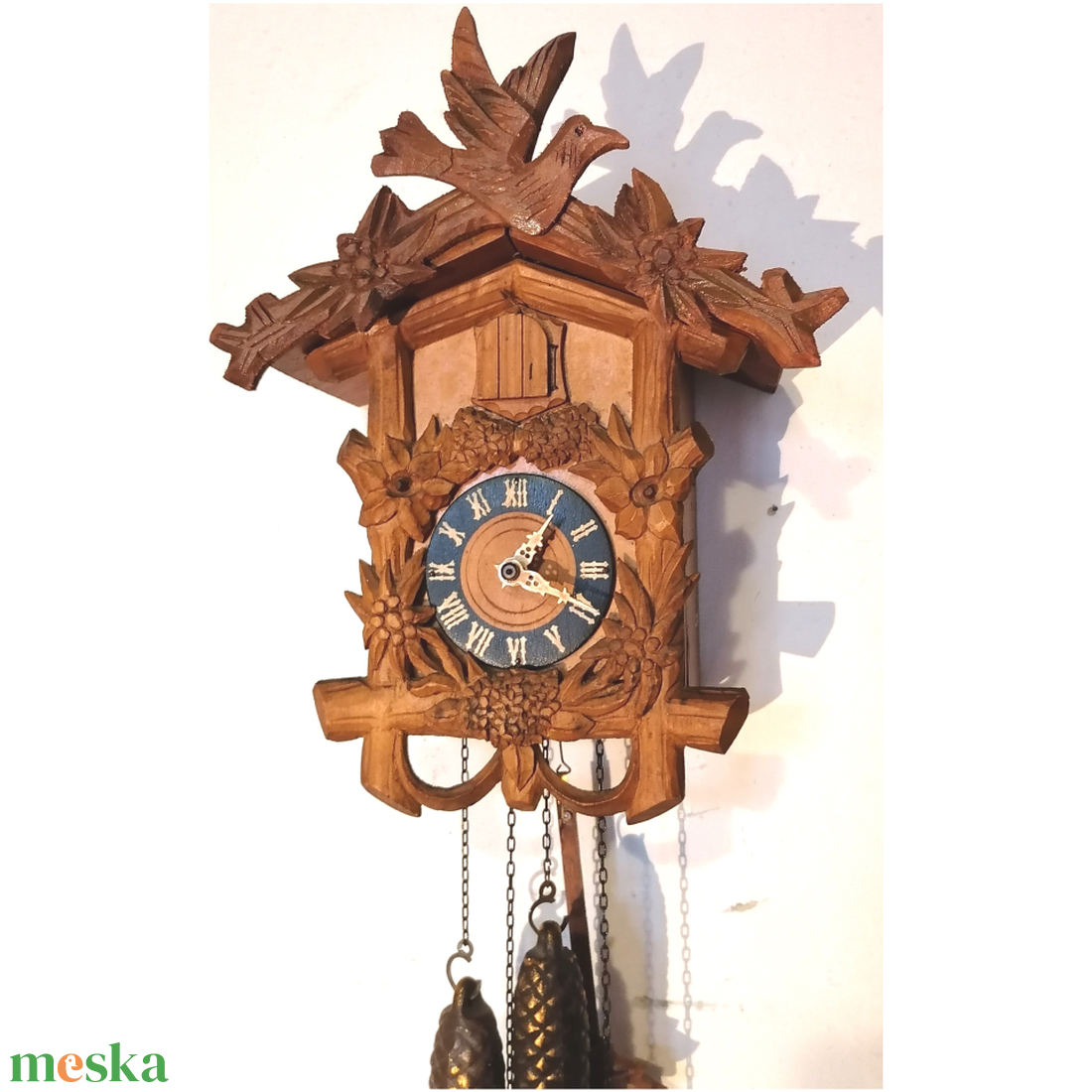 Különleges antik faragott Schwarzwaldi kakukkos óra - otthon & életmód - dekoráció - fali és függő dekoráció - falióra & óra - Meska.hu